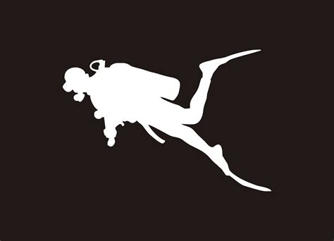 Scuba Diver Decal Scuba Decal Scuba Sticker Scuba Diver Sticker