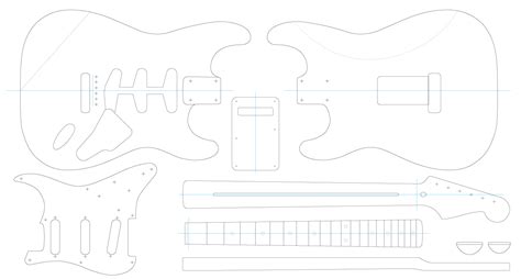 Fender Stratocaster Cad Drawing Examplesofvisualartwork