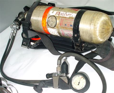 Interspiro 4500 Psi Scba Air Pack Mask Harness And Cylinder Fireman Tank Ebay