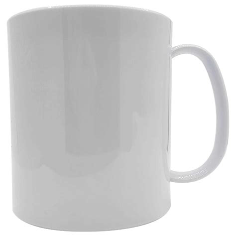 Caneca Plástico Polímero Para Sublimação Branca Kit 25 Un no Elo7