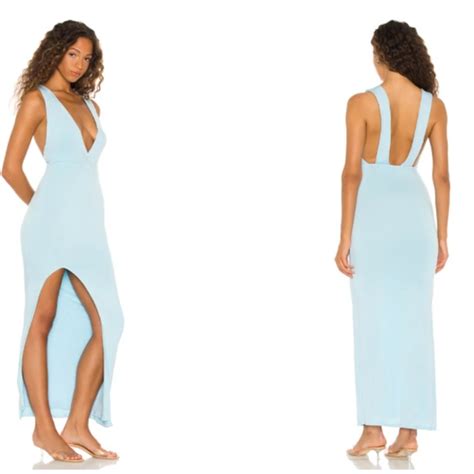 Superdown Dresses Revolve Superdown Erika Deep V Jersey Maxi In