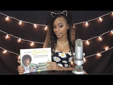 Asmr Reading Coloring Book Of Bob Ross Page Flipping Tapping