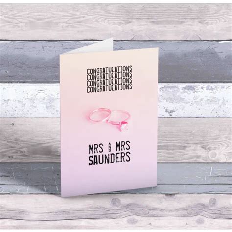 Congratulations Mrs And Mrs Lesbian Wedding Card Zazzle