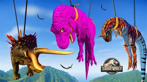 Tyrannosaurus Colour Pack Vs Ultimasaurus Vs Spinosaurus Vs Indoraptor