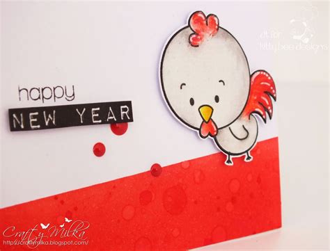 Crafty Milka: Year of the Rooster Card (Kitty Bee Designs Spotlight)