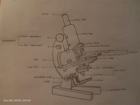 Microscope Parts Drawing