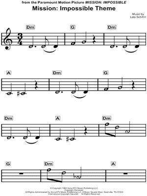 "Mission: Impossible Theme" Sheet Music - 55 Arrangements Available ...