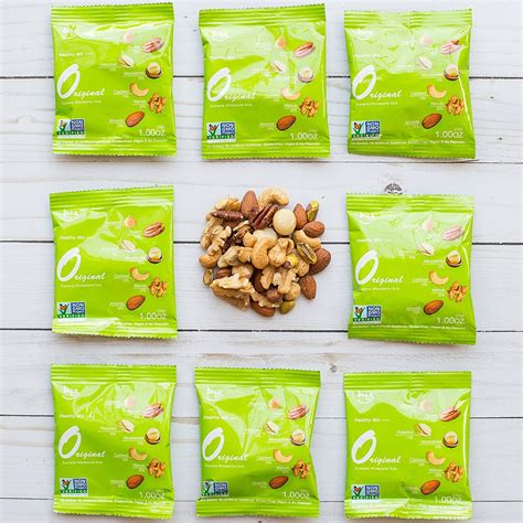 Daily Gourmet Nuts Unsalted Mixed Nuts Snack Packs 24 Individually