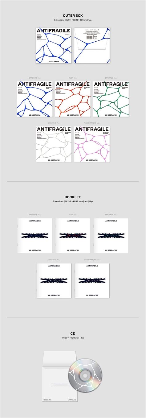 Pre Order Le Sserafim Antifragile 2nd Mini Album Compact Ver Cokodive