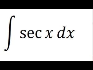 Todo lo que necesitas saber sobre la función secante y su integral