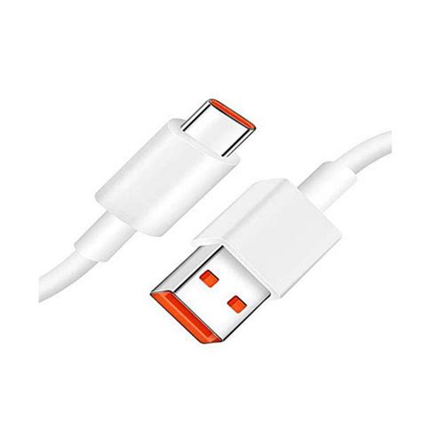 Ripley Cargador W Y Cable Tipo C Naranja Carga R Pida Blanco