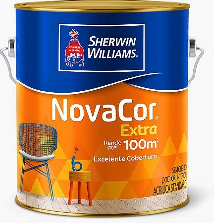 Tinta Acrílica Fosco Novacor Extra 3 6L Verde Itacaré ConstruMaia