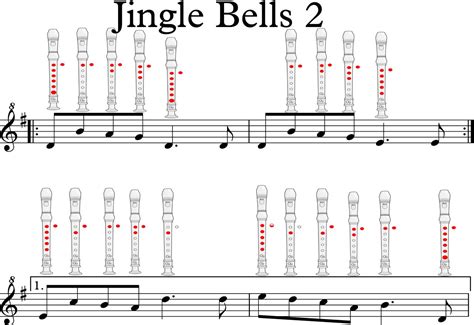 Jingle Bells En Flauta Dulce Notas Partitura La Flauta De Elian Hot