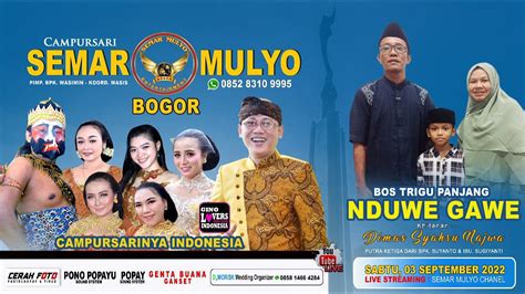 LIVE Campursari SEMAR MULYO BOGOR 0852 8310 9995 Khitanan DIMAS