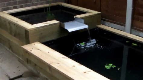 Raised Wooden Fish Pond - YouTube