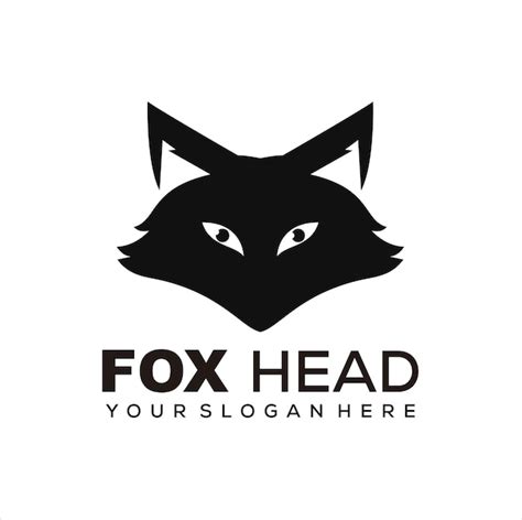 Fuchs Silhouette Illustration Logo Vektor Premium Vektor