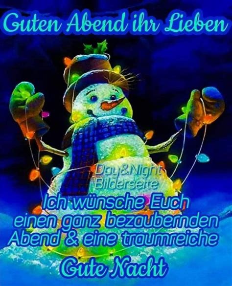 A Snowman Is Holding Two Balloons In His Hand And The Words Guten Abned