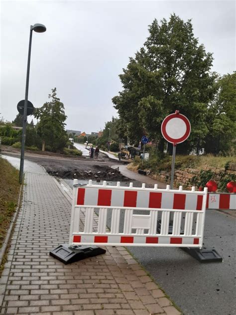 Erneuerung Des Kreisverkehrs Ab Montag Dem Th Ringen