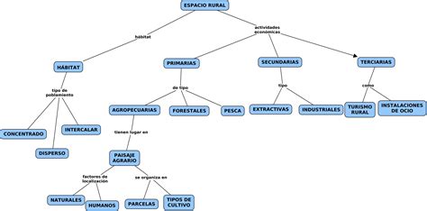 Mapa Conceptual Las Actividades Humanas En El Espacio Rural Y Urbano