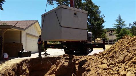 1200 Gallon Concrete Tank Set Youtube