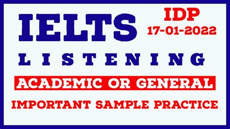 Idp Ielts Listening Test Cambridge Listening Test Academic Hot Sex