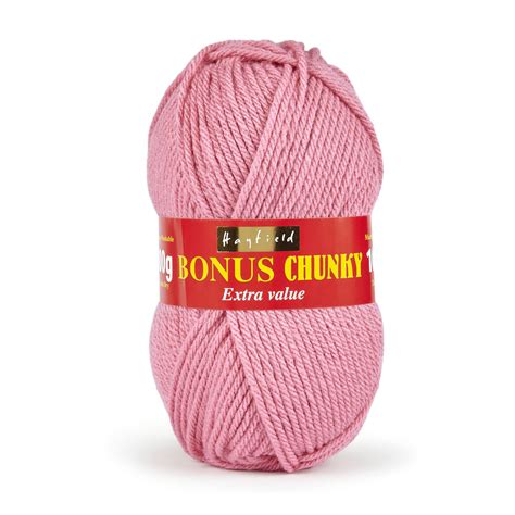 Hayfield Deep Rose Bonus Chunky Yarn 100g 616 Hobbycraft