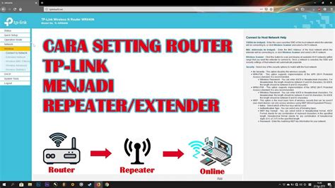 Cara Setting Router Agar Berfungsi Sebagai Repeater Extender TP LINK