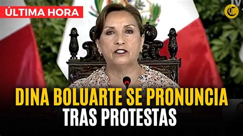 MENSAJE A LA NACIÓN Dina Boluarte brinda pronunciamiento en medio de