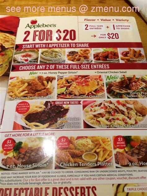 Menu at Applebee's Grill + Bar, Bloomsburg