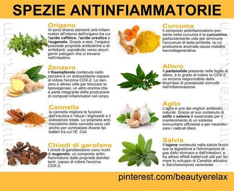 Spezie Antinfiammatorie Spezie Antinfiammatori Antiossidanti