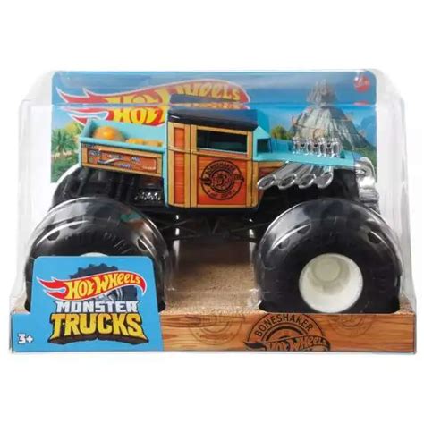 Hot Wheels Mega Construx Monster Trucks Bone Shaker Set Gvm Mattel Toywiz