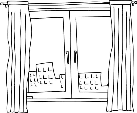 Coloring Pages Curtains