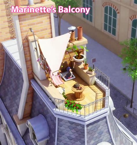 MIRACULOUS REFERENCE — Marinette’s Balcony ref views from Marinette’s...