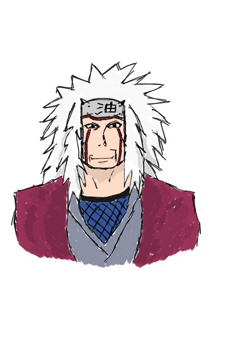 Jiraiya Colored By Posponey On Deviantart