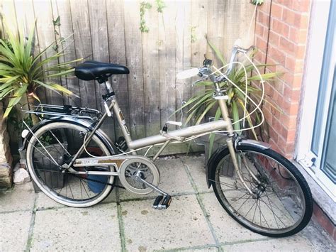 Raleigh Stowaway Folding Bike Inch Wheels Vintage Folding