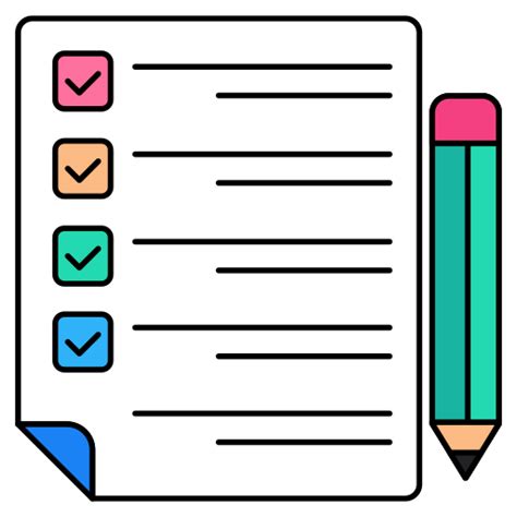 Checklist Generic Color Lineal Color Icon