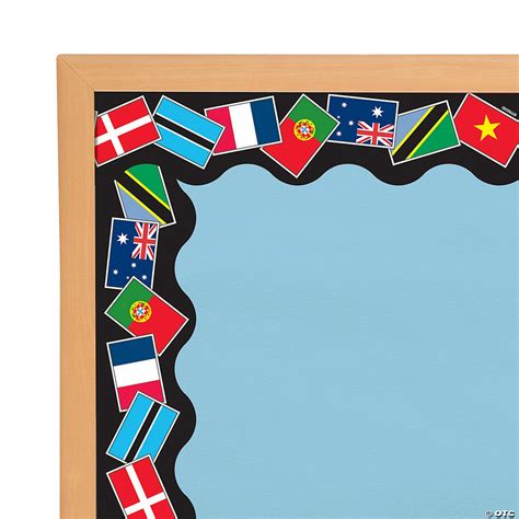 Terrific Trimmers® World Flags Bulletin Board Borders | Oriental Trading