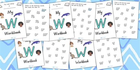 My Workbook W Uppercase Writing Letter W Twinkl Twinkl