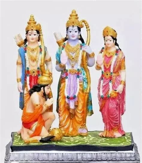 LORD RAM DARBAR Murti Rama Sita Lakshman Hanuman Statue Pour Divin