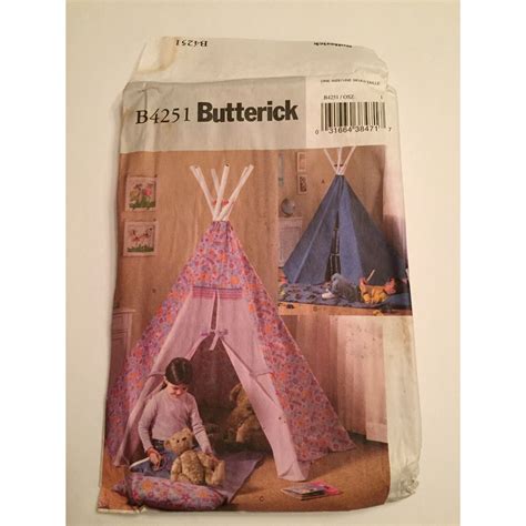 33 Designs Teepee Sewing Pattern Butterick B4251 Gennymarcco