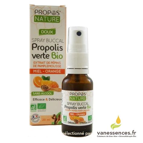 Spray Buccal Propolis Verte Bio Et Extrait De P Pins De Pamplemousse