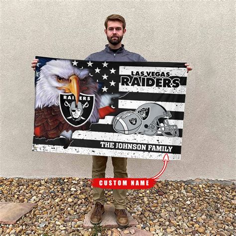 Las Vegas Raiders Flag Custom Name Sportique Shop