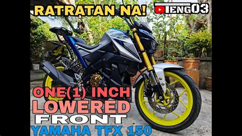 Front Shock Lowered Yamaha Tfx 150 Youtube