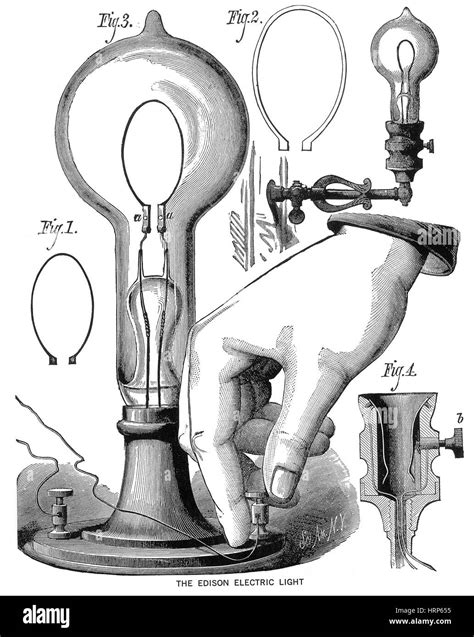 Thomas Edison Incandescent Lamp Stock Photo Alamy