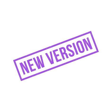 premium vector  version stamp  version grunge square sign