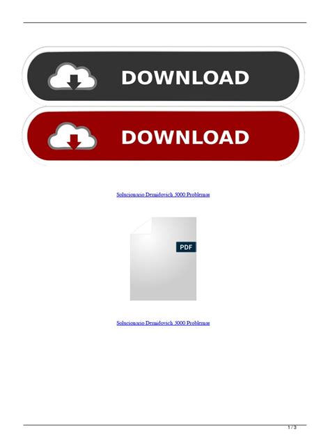 Solucionario Demidovich 5000 Problemas PDF | PDF | Enseñanza de ...