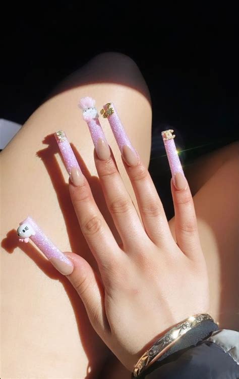 Pinterest Bottegaszn Long Acrylic Nails Long Square Acrylic Nails