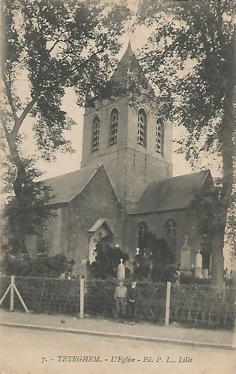 Fichier 59588 Téteghem CP Église Saint Pierre ancienne Geneawiki