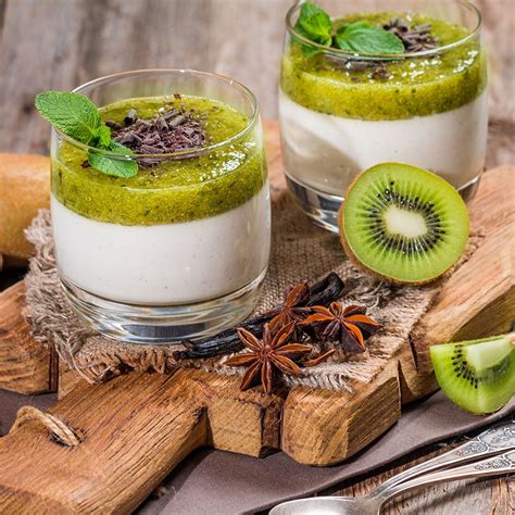 Recette Panna Cotta Kiwi Et Chocolat Facile Rapide