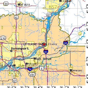 Le Claire, Iowa (IA) ~ population data, races, housing & economy